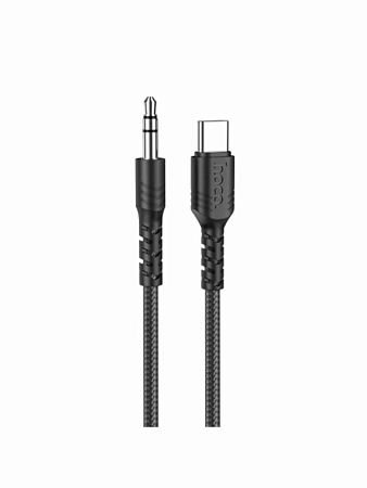 AUX Audio кабель 3,5 мм на Type-C, UPA17, HOCO, черный