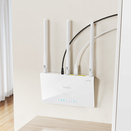 Роутер WiFi4, HI30, HOCO, белый