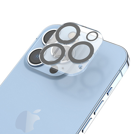 Защитное стекло на iPhone 13 Pro (6.1)/13 Pro Max (6.7) G13, HOCO, на заднюю камеру, черное