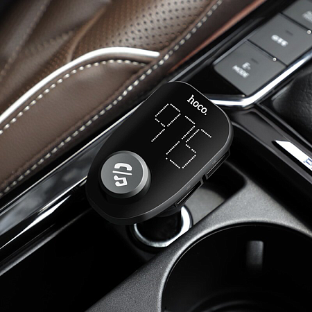 Bluetooth FM модулятор, E45, HOCO, черный