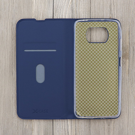 Чехол-книжка для Xiaomi Poco X3/Poco X3 Pro/Poco X3 NFC, X-CASE, боковой, синий