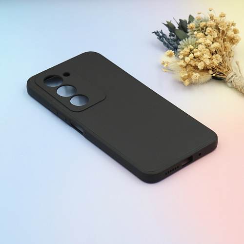 Чехол силиконовый для Xiaomi Redmi 15 (4G), с микрофиброй внутри, с защитой камеры, X-CASE, черный