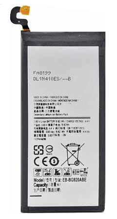 Аккумулятор для Samsung (EB-BG920ABE) SM-G920F, Galaxy S6, AAA