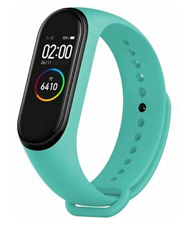Ремешок на руку для Mi band 5/6, силиконовый, бирюзовый