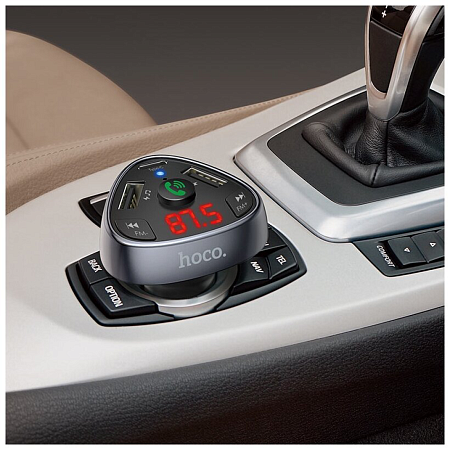 Bluetooth FM модулятор, E51, HOCO, черный