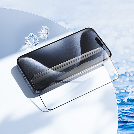 Защитное стекло для iPhone 15 Pro Max, G777, HOCO, anti-static, черное