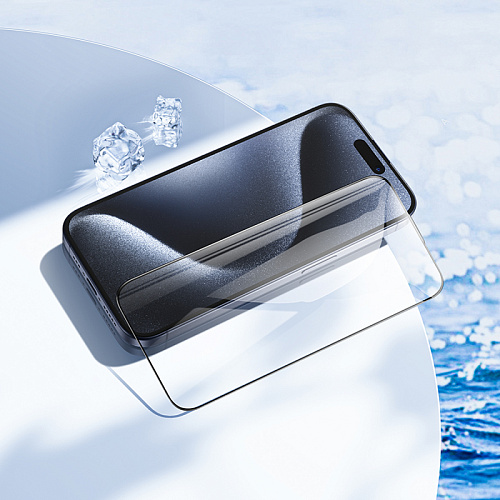 Защитное стекло для iPhone 15 Pro Max, G777, HOCO, anti-static, черное