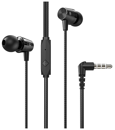 Проводные наушники M79 Cresta universal earphones with microphone, HOCO, черные