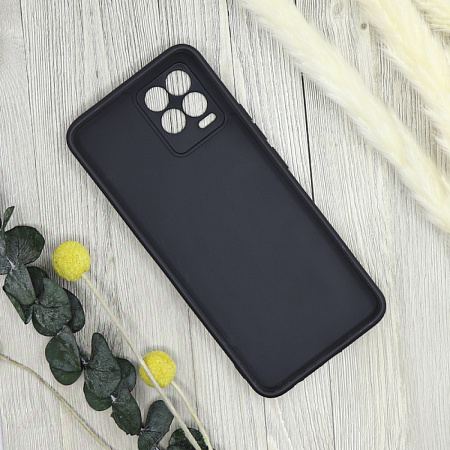 Чехол силиконовый для Realme 8/8 Pro, с защитой камеры, X-CASE,черный