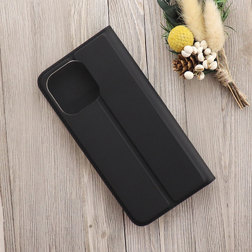 Чехол-книжка для iPhone 15 Pro Max, X-CASE, боковой, черный