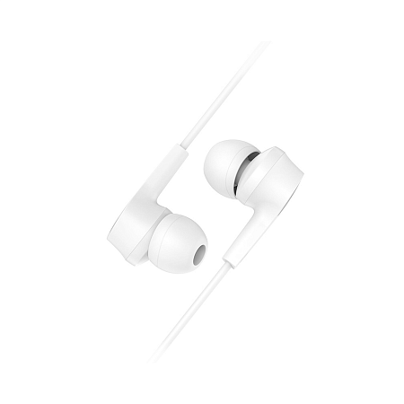 Проводные наушники M50 Daintiness Universal Earphone, HOCO, вакуумные с микрофоном, белые