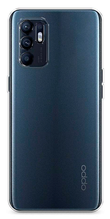 Чехол силиконовый для OPPO Reno 6 (5G), X-CASE, прозрачный