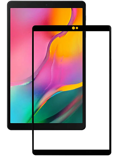 Защитное стекло на Samsung Tab A 10.1 (2019) T515/T510, 10D, черный