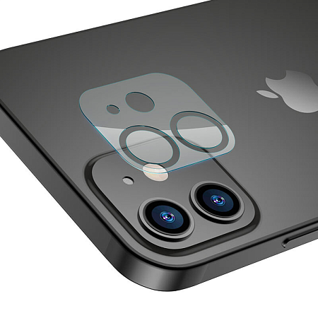 Защитное стекло на iPhone 12 mini (5.4) V11 2в1, HOCO, на заднюю камеру, прозрачное