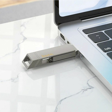 USB Flash Drive 256GB Smart Type-C 3.2 Gen 1 (UD15) 2 в 1 , скорость записи 40-80 МБ/С, скорость чтения 160-200МБ/С