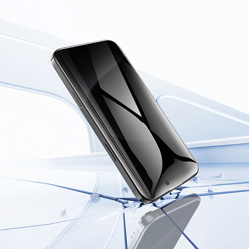 Защитное стекло для iPhone 15 Pro Max, G777 Plus, HOCO, anti-static, антишпион, черное
