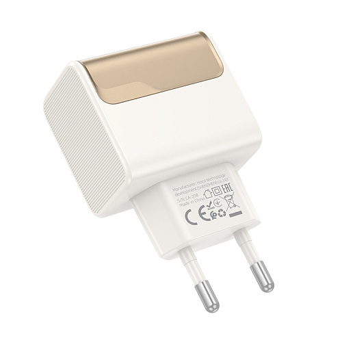 Сетевое зарядное устройство, 1 PD 20W + 1 USB 3.0 QC (CS71A), HOCO, белый
