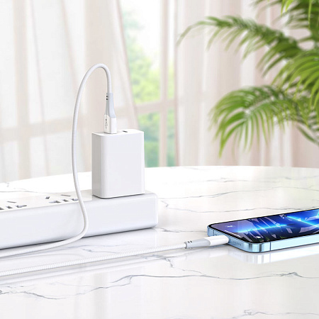 USB дата кабель Lightning, HOCO, X70, 1M, белый