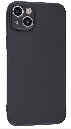 Чехол силиконовый для iPhone 14 Plus (6.7), good quality, c защитой камеры, X-CASE, черный