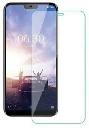 Защитное стекло на Nokia 6.1 Plus / X6 (2018), прозрачное, X-CASE