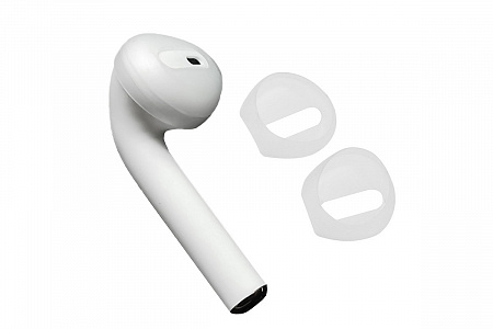 Накладки силиконовые, на наушники Airpods, Ultra slim, прозрачные
