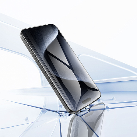 Защитное стекло для iPhone 16 Pro Max, A34, HOCO, 9D large arc dustproof glass, черное