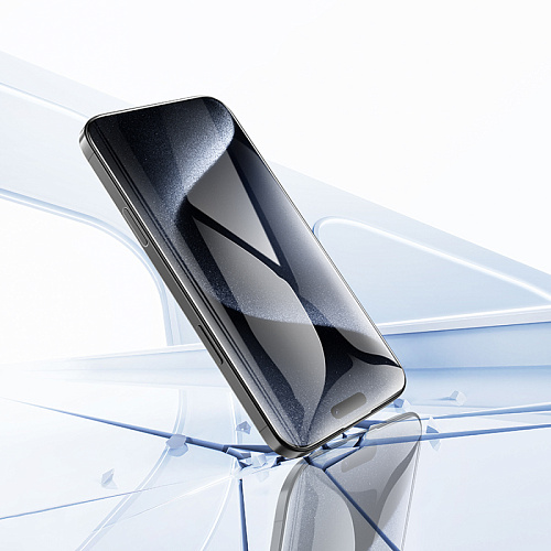 Защитное стекло для iPhone 16 Pro Max, A34, HOCO, 9D large arc dustproof glass, черное