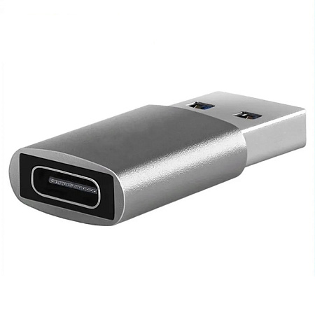 Переходник Type-C на USB 3.0, серый