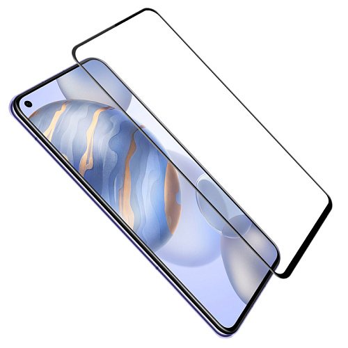 Защитное стекло на Honor 30, 9D, черный, X-CASE