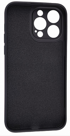 Чехол силиконовый для iPhone 14 Pro Max (6.7), good quality, c защитой камеры, X-CASE, черный