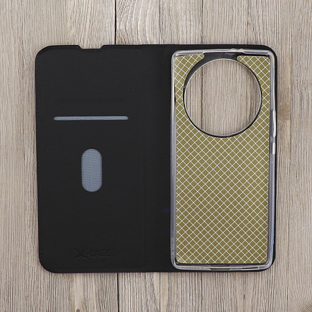 Чехол-книжка для Huawei Honor X9B/X50/Magic 6 LITE, X-CASE, боковой, черный