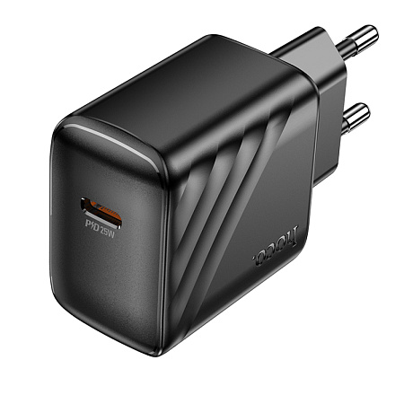 Сетевое зарядное устройство, 1 PD 25W (CS24A), HOCO, черный
