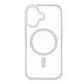 Чехол силиконовый для iPhone 16, Магнитный (MagSafe), X-CASE, белый
