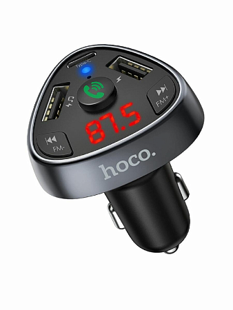 Bluetooth FM модулятор, E51, HOCO, черный