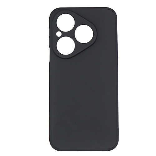 Чехол силиконовый для Huawei Pura 80, с микрофиброй внутри, с защитой камеры, X-CASE, черный