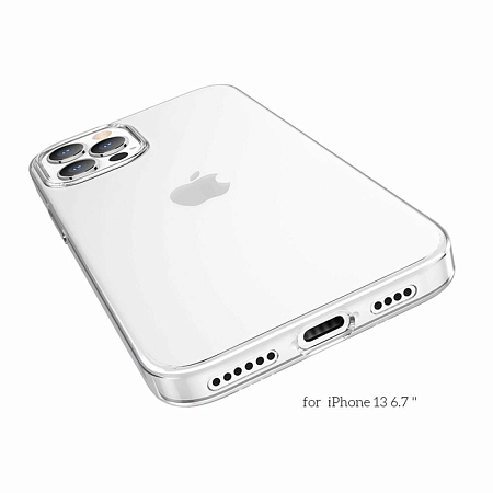Чехол силиконовый для iPhone 13 Pro Max (6.7), Light series TPU, HOCO, прозрачный