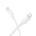 Кабель Lightning to Type-C (PD), HOCO, X113, 1 метр, цвет белый