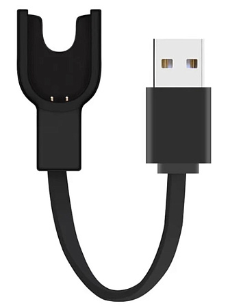 USB кабель для Xiaomi Mi Band 3, черный
