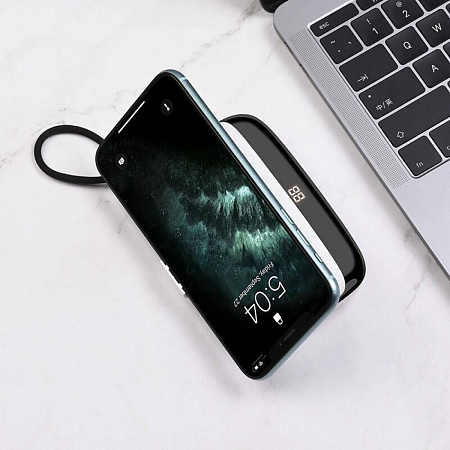 Универсальный Доп. Аккумулятор 10000mAh, S29 встоенный кабель Type-C, HOCO, черный