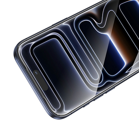 Защитное стекло для iPhone 17 Pro Max, A777, HOCO, HD, рамка черная