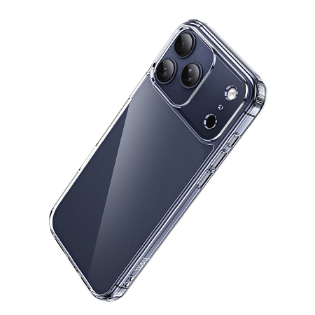 Чехол силиконовый для iPhone 17 Pro, Противоударная серия TPU, HOCO, прозрачный