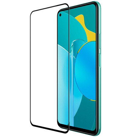 Защитное стекло на Honor 30S/Huawei Nova 10Z, 9D, черный, X-CASE