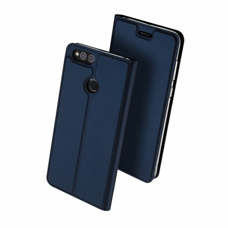 Чехол-книжка для Huawei Honor 7X, DU DU, боковой, синий