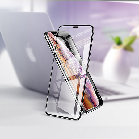 Защитное стекло на iPhone XS Max/11 Pro Max (G7), HOCO, Full screen HD tempered glass, черное