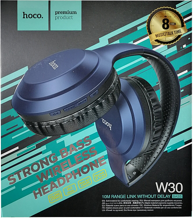 Беспроводные наушники W30, HOCO, синий