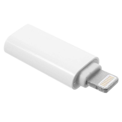 Переходник Lightning to наушники Jack, без bluetooth, без провода, белый