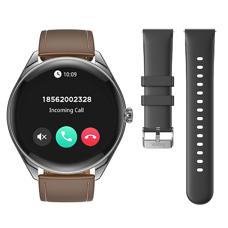 Умные часы Y22 Smart watch Hoco с поддержкой звонков, черные