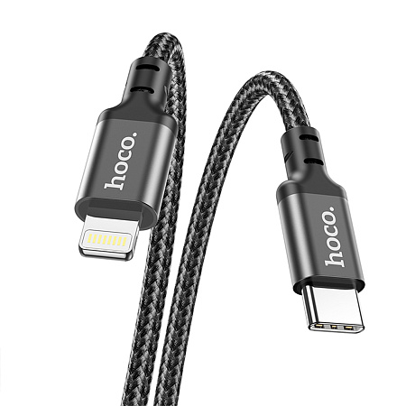 Кабель Lightning to Type-C (PD), HOCO, X14, 2м, черный