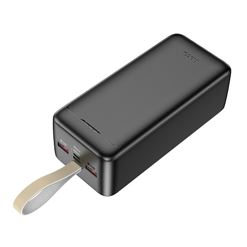 Универсальный Доп. Аккумулятор 40000mAh, J111C, HOCO, выход: 2 USB (22.5W)+1 PD (30W), черный