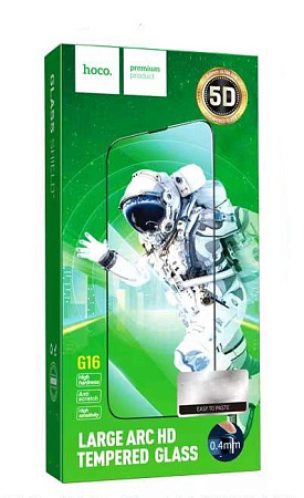 Защитное стекло на iPhone XR/11 (G16), HOCO, Guardian shield serie, черное